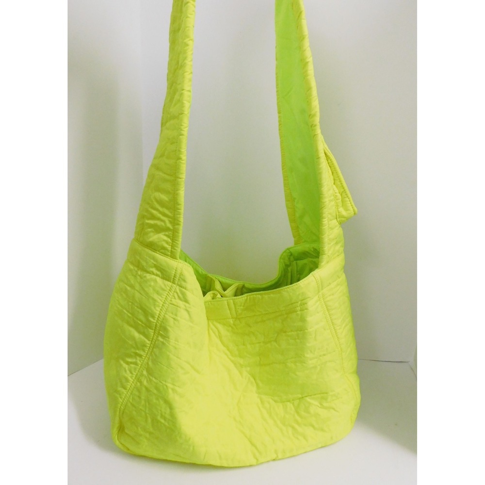 We The Free Neon Yellow Polyester Sling‎ Bag